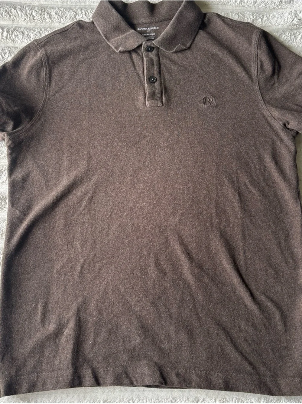 Banana Republic Men's Polo Pair - Brown & Forest Green
